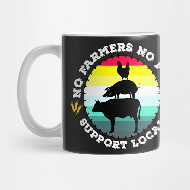 No Farmers No Food Support local Graphic Design by PlusAdore